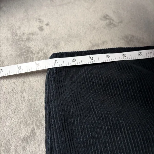 Empyre Tori Black Corduroy Pants Size 0 High Rise Straight Leg Y2K Skater Retro - Image 7