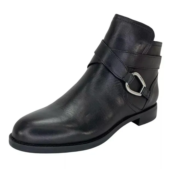 NWT Lauren Ralph Lauren Women's Hermione Ankle Fashion Boots Black 7B - Image 4
