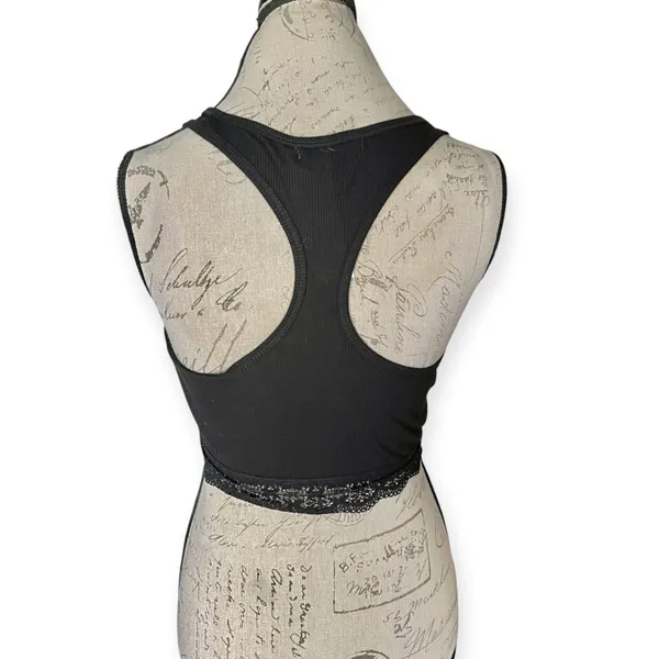 Z Supply Cropped Pullover Black Medium - Image 4