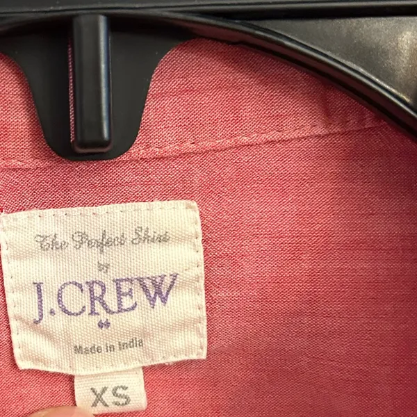 J. Crew Pink The Perfect Shirt Button Down Long Sleeve Classic Extra Small - Image 4