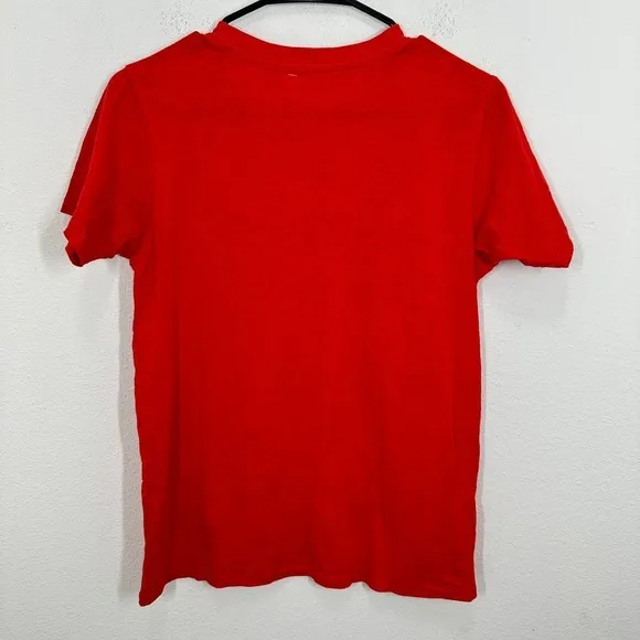 J‎ Crew Bellissima Beautiful Red Pink Cotton Lightweight 100% Cotton T Shirt - Image 7