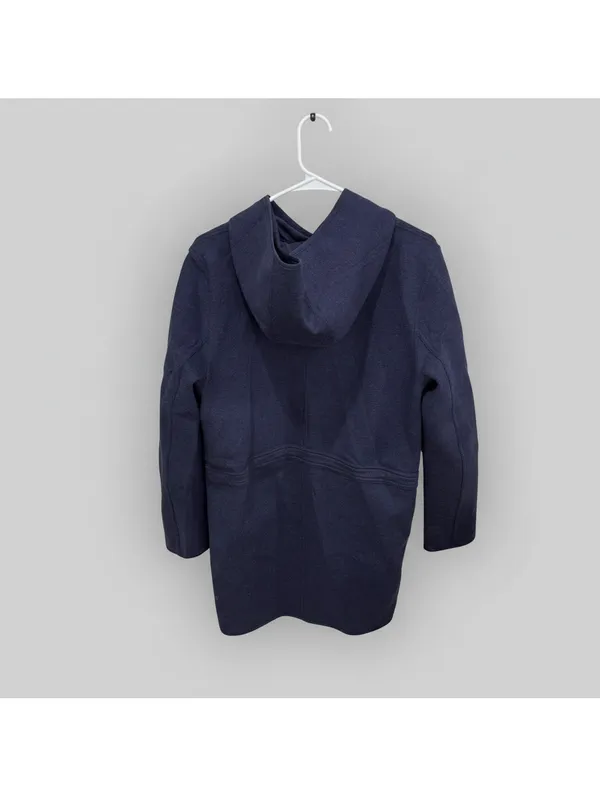Lululemon City Bound Wrap Snap Jacket Women's Medium Indigo Hooded Gorpcore - Image 3