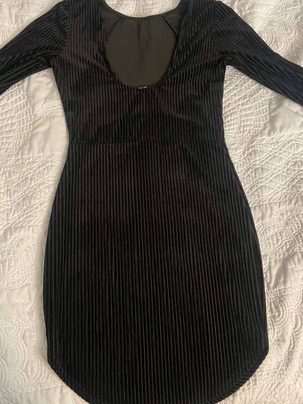 Black Long Sleeve Dress - Image 4
