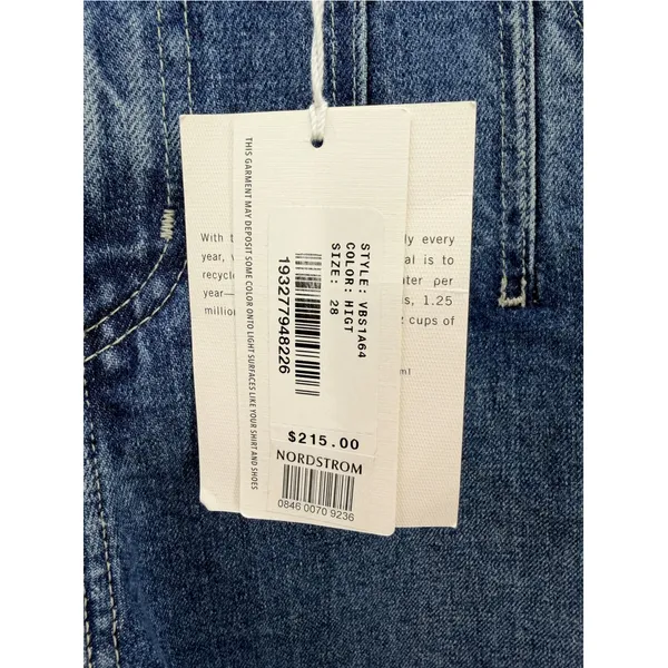AG Jeans Darted Aven High Rise Relaxed Straight Jeans 28 Medium Blue Wash Denim - Image 5