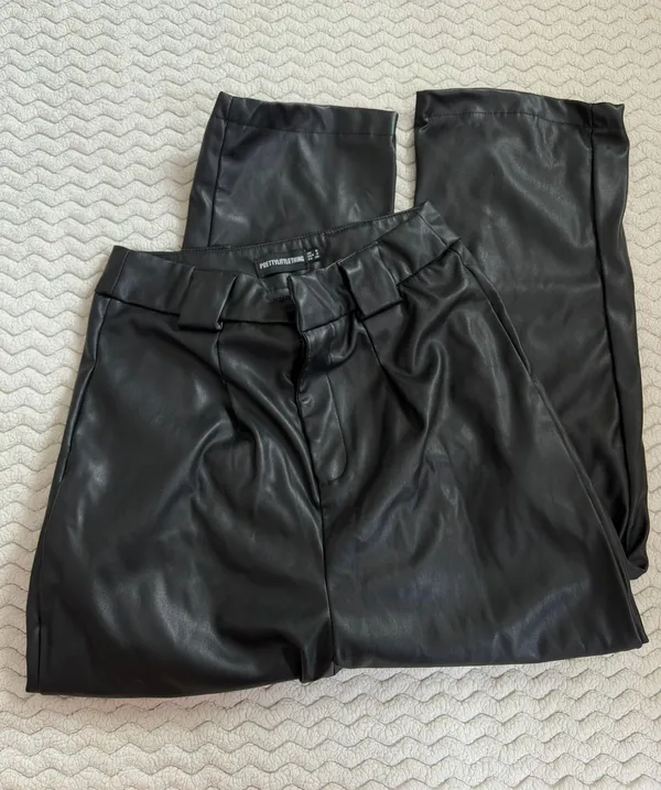 prettylittlething leather pants - Image 2