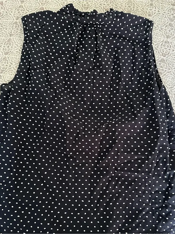 Ann Taylor Sleeveless Polka Dot Top - Image 6