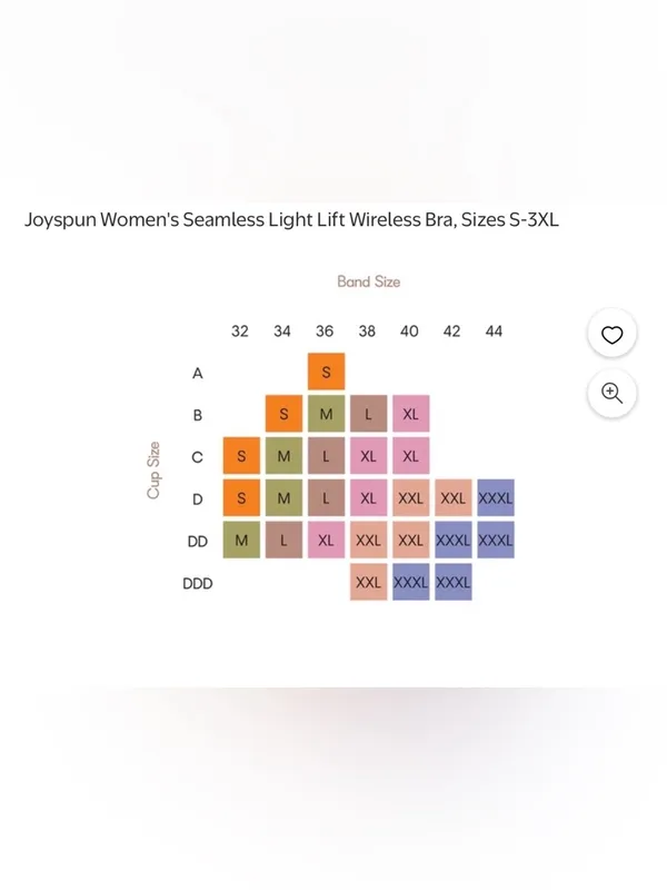 Joyspun seamless light lift wireless bra SZ: XXXL - Image 9