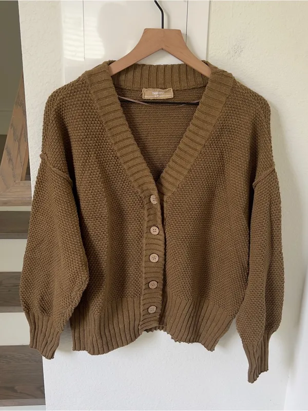 Free People Free est Hailee Cardi Set - Olive Green - NWOT - Image 2