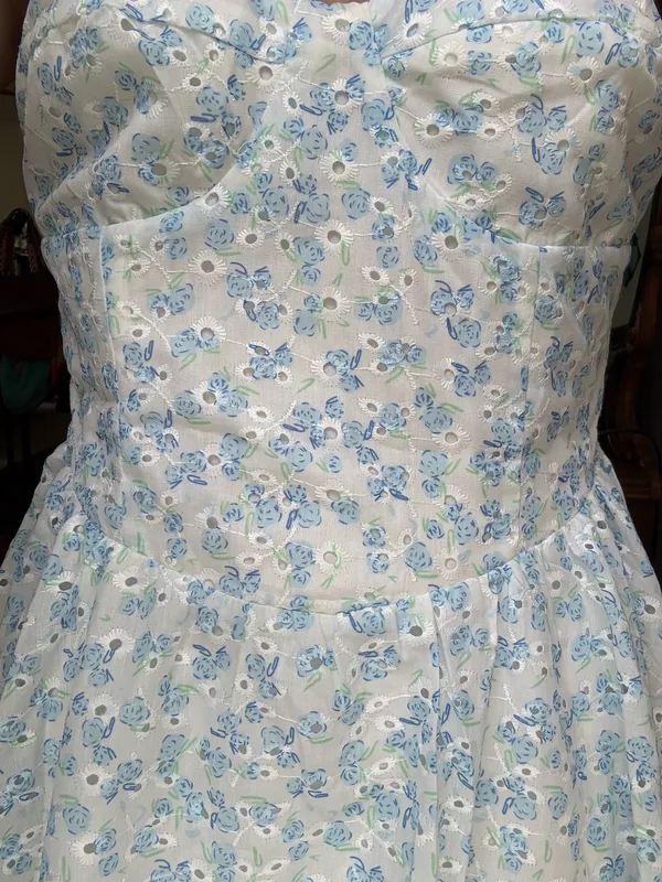 Blue and White Princess Polly Dress - Image 5
