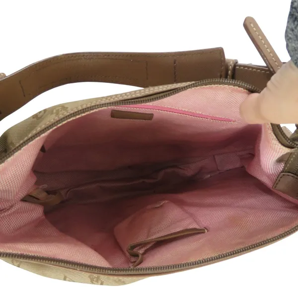 Y2K Vintage Dooney & Bourke Brown Monogram Canvas Hobo Shoulder Bag - Image 11