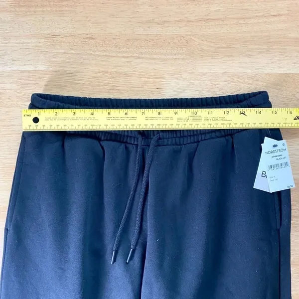 NWT bp Black Thick Sweatpants Drawstring Joggers Size S - Image 6