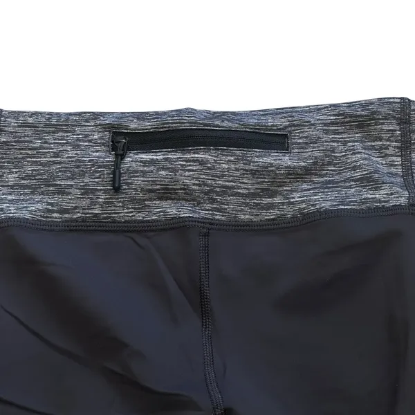 Lululemon‎ Athletica Grey Speed Track Ruched Bike Shorts Women's Size 4 - Image 4