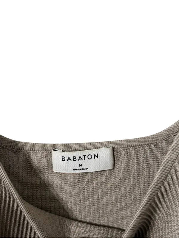 ARITZIA Babaton Taupe Ribbed Contour Square Neck Tank Top - Image 4