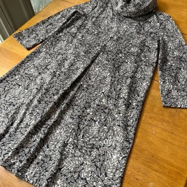 Tyler Boe Kim Faux Suede Dress Multi Animal Print Midi Pockets Casual, Size‎ S - Image 4