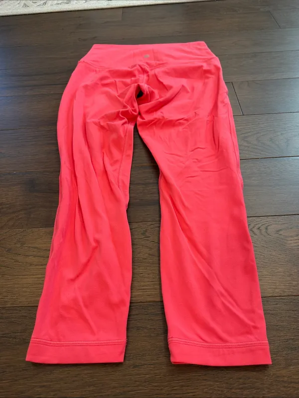 Lululemon Embody Crop Leggings Size 8 Bright Pink - C67-034 - Image 7