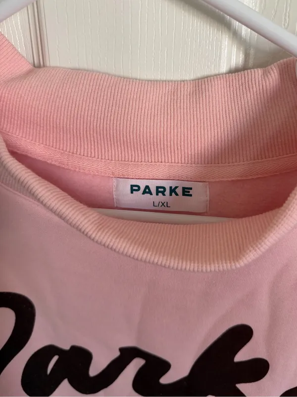 PARKE Miami Mockneck Sweatshirt Pink L/XL (With Original Bag) - Image 3