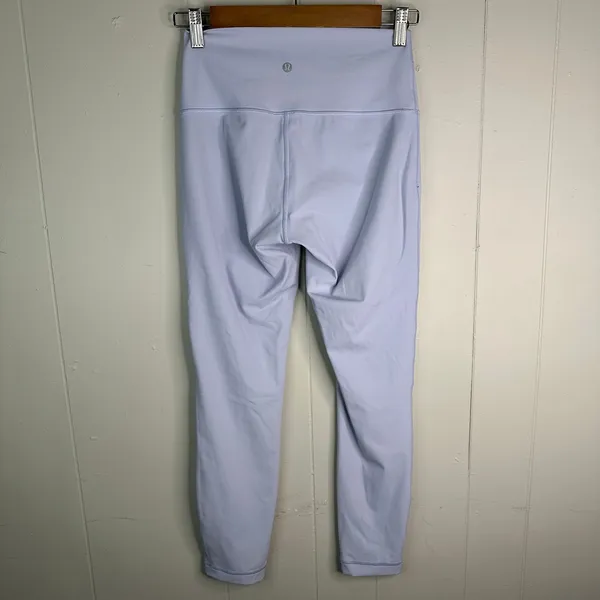 Lululemon Wunder Train Womens 6 Light Blue High Rise Tight Pockets 25 Leggings - Image 2