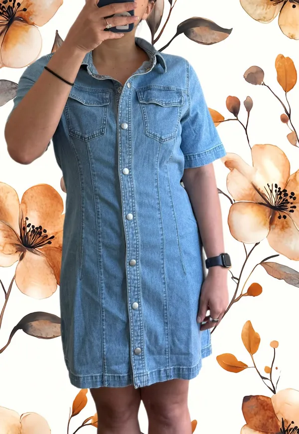 Madewell Denim Boxy Shirtdress - Image 8