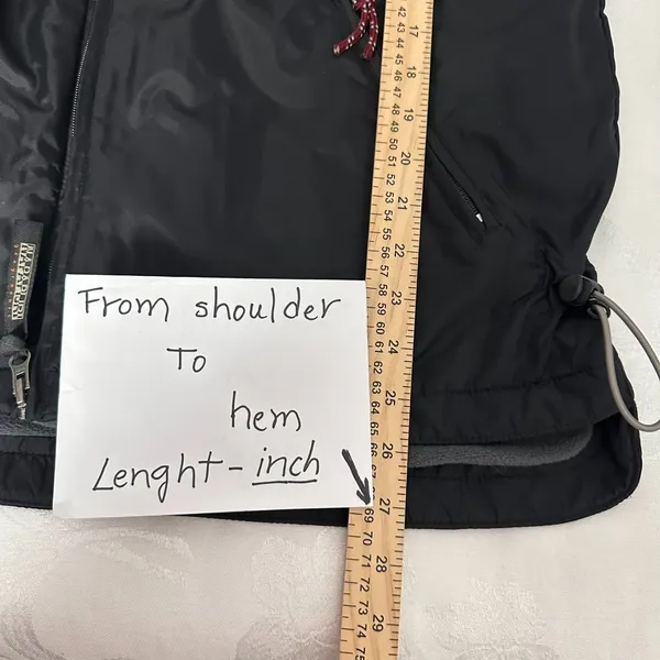 NAPAPIJRI GEOGRAPHIC Size-L‎ Mens Winter Jacket Bomber Black Insulated - Image 5