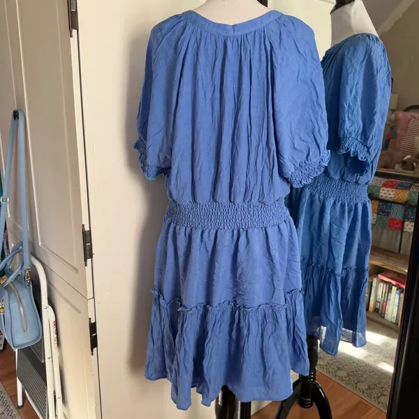Zoey & Leelo 2X Blue Dress - Image 3