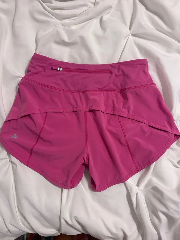 Pink Lululemon Shorts Speed Up 4" - Image 2