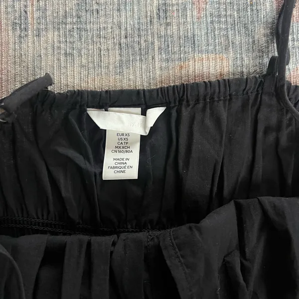 H&M Black Midi Dress - Image 4