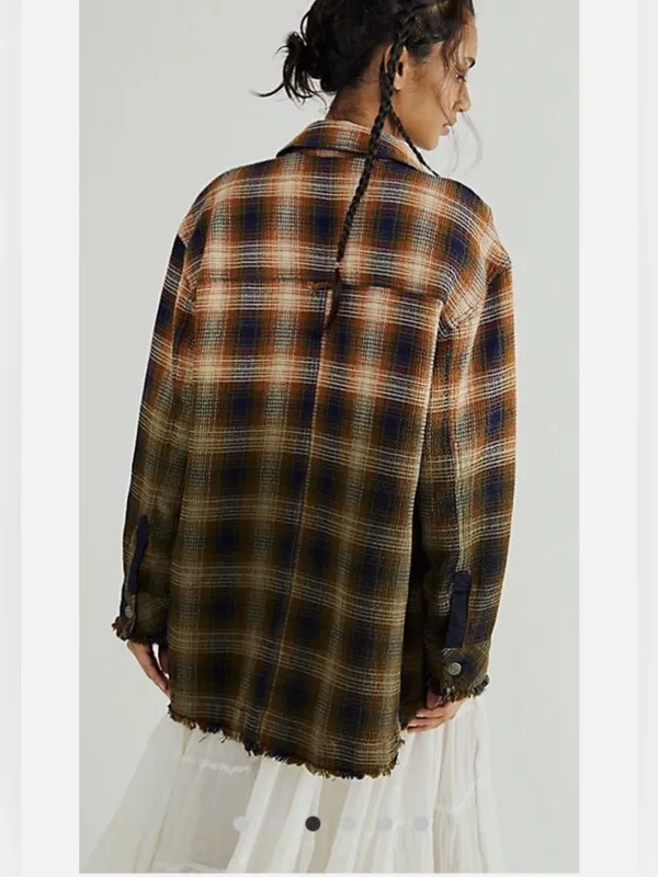 Free people Anneli Plaid Shirt Jacket - Image 5