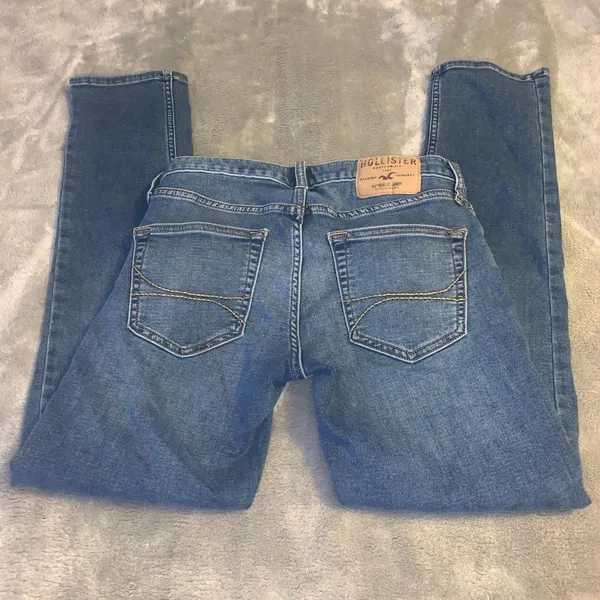 Hollister California Size 28 X 30 Skinny Denim Blue Jeans Stretch EUC - Image 7