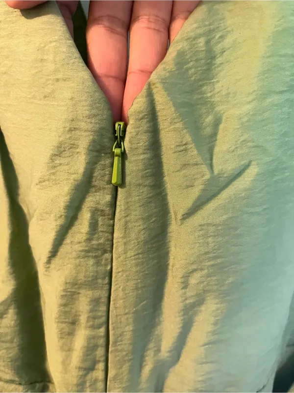 Wtoo Light Green V-Neck Maxi Dress with Waist Tie - Image 3