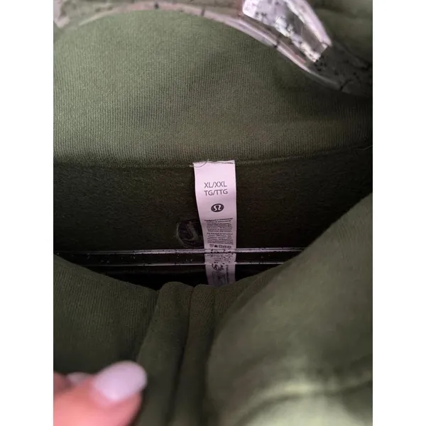 Lululemon Scuba Oversized Funnel-Neck Half Zip *Long Rainforest Green / Gold xxl - Image 3