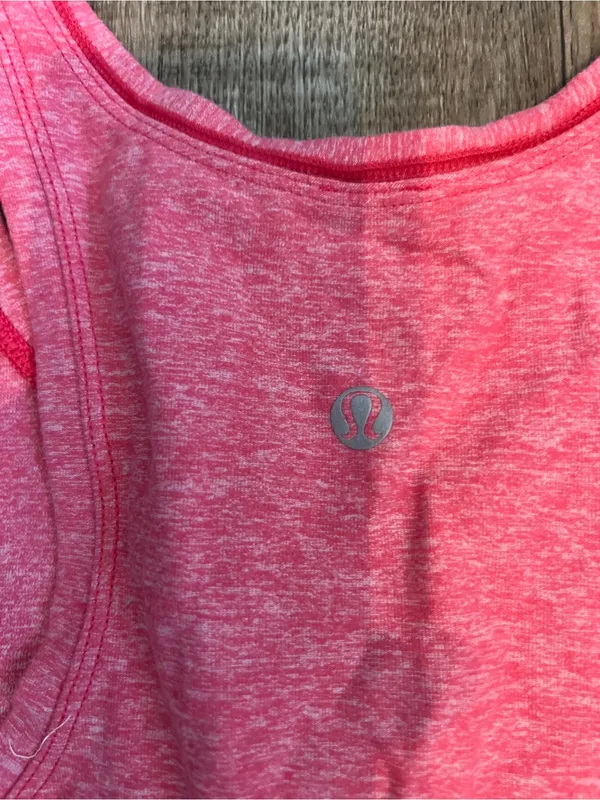 Lululemon think fast top in pink size 6 - Image 9