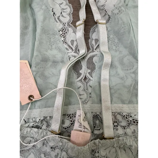 Comin' In HAHt Lace Bodysuit, Something Blue, XS, NWT - Image 6