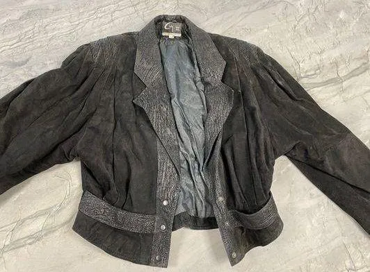 Rare Vintage 80’s Jacket Black Size L - Image 2