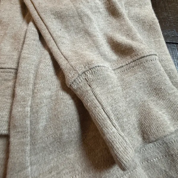 Lauren Ralph Lauren Womens Oatmeal Beige Cotton Turtleneck Crest Logo Top S VTG - Image 10