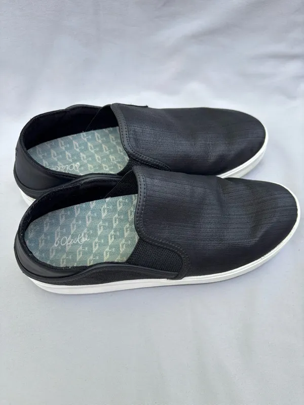 OluKai Shoes Women's 9 Black Ki'ihele Slip On Low Top Casual Comfort Sneakers - Image 2
