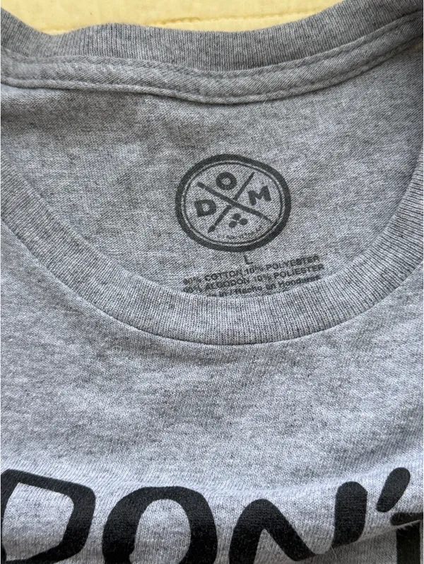 Funny Graphic Tee – Gray “I Don’t Give A…” Shirt - Image 2