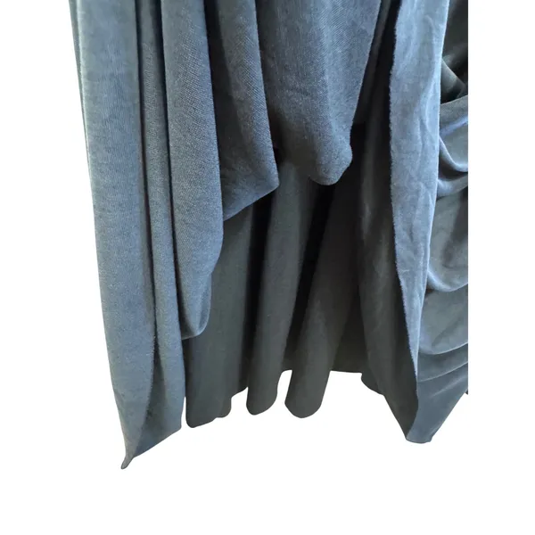 Kimchi Blue Womens Strapless Sweetheart Maxi Dress Gray Pleated Bodice Large - Image 4