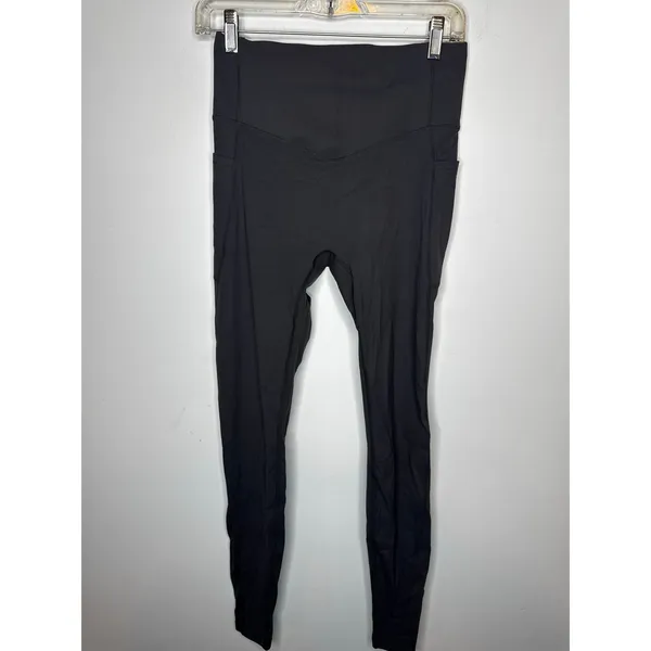 Halara High Waisted Full Length Yoga Leggings Black Size M Workout Athleisure - Image 3