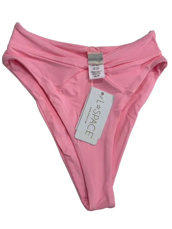 L*Space Nancy Lee Bikini Bottom in Crystal Pink XSmall New Womens Swimsuits - Image 5