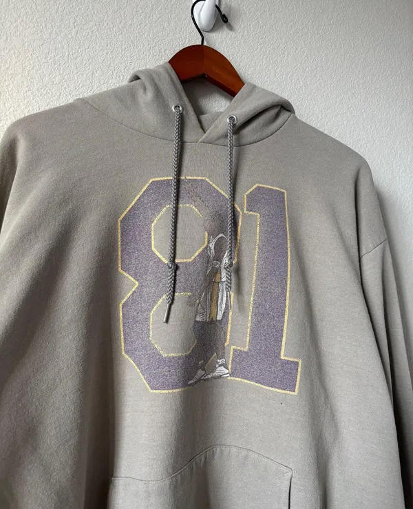 Port and Company Vintage Grey 81 Kobe Hoodie - Image 3