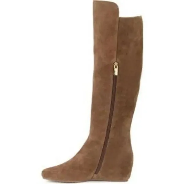 ✨ISOLA Tall Knee High Suede Wedge Sz 7.5 Boots✨ - Image 4