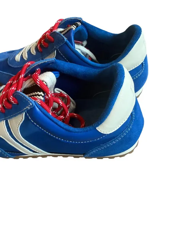 ShuShop Sarah Blue White Sneakers Tennis Shoes Athletic Lace-Up Size 8 NIB NEW - Image 5