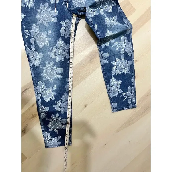 Juicy Couture NWT Women Size 31 Laguna Floral Print Jeggings Jeans Retro Y2K - Image 12