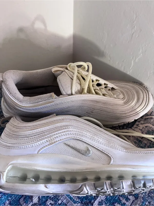 Nike Off-White/Cream Air Max 97 Sneakers - Image 5