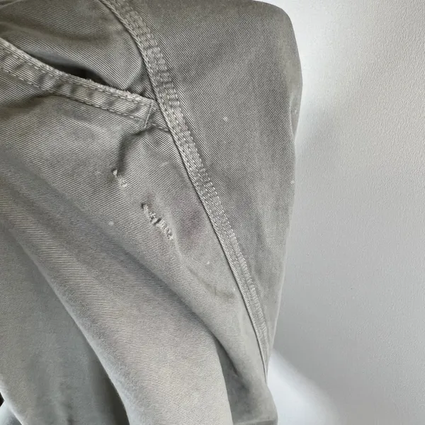 American Eagle Outfitters Womens Gray‎ Cotton Twill Straight Leg Pants Size 10 - Image 9