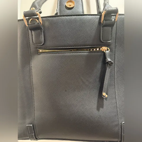 Madison West Elegant Black Tote Bag‎ - Image 2