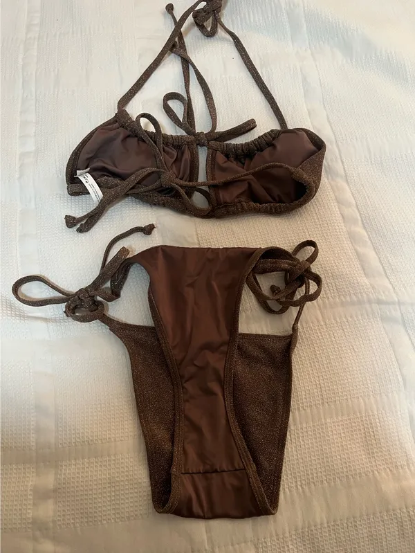 Aeropostale Bikini Set Sparkly Brown - Image 7