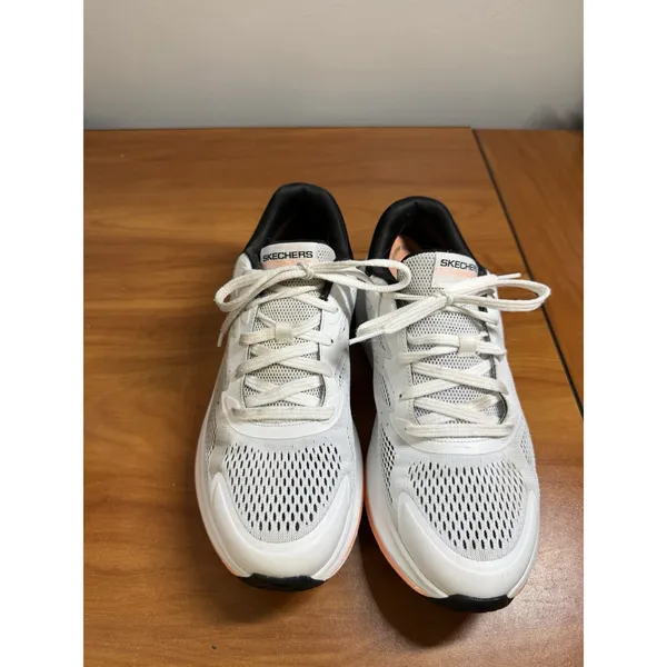 Skechers Go Walk Max Walker Vea Size 8.5 White Black Running Shoes Sneakers - Image 3