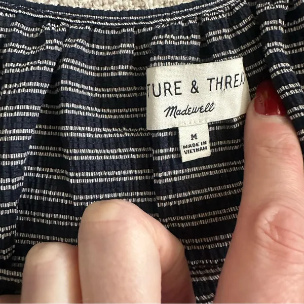 Madewell Texture And Thread Peasant Top In Stripe - Image 7