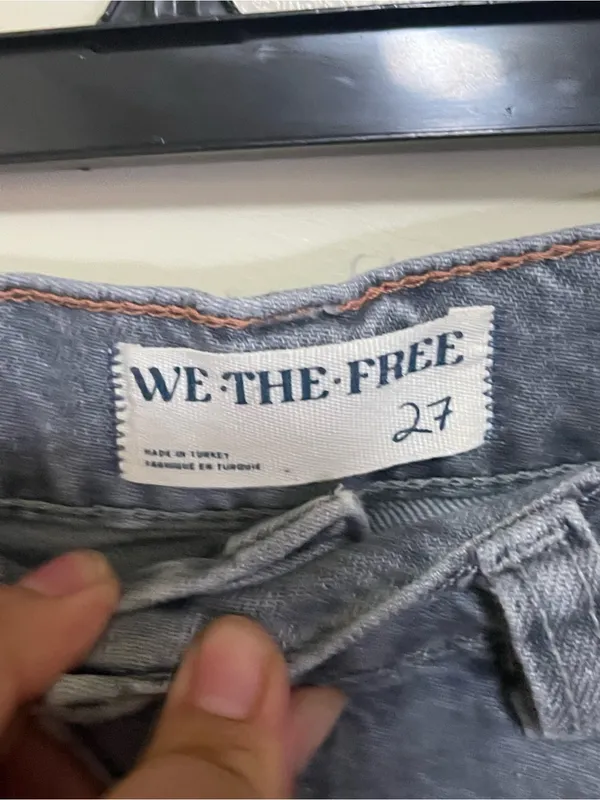 We The Free High Rise Baggy Straight Leg Jeans in Faded Gray - Image 6